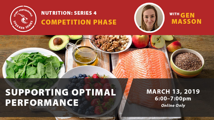 Sport Performance Speaker Series - SPSS 190313 - Gen Masson