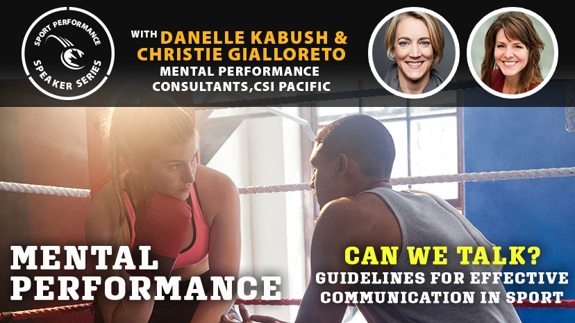 Sport Performance Speaker Series SPSS -190821 - Kabush & Gialloreto - Mental Performance